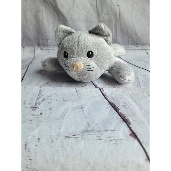 Melissa and Doug Gray Kitty Cat Plush Lovey Stuffed Animal Soft Laying Toy 9inch - Picture 1 of 7
